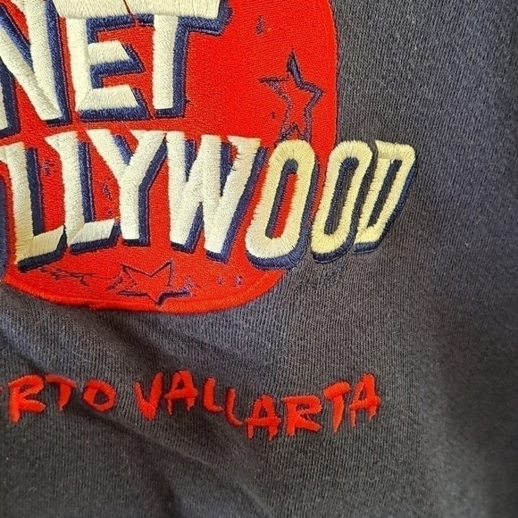 Vintage Planet Hollywood Women's Large Embroidered Crewneck Long Sleeve Sweatshi - Picture 5 of 10